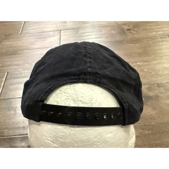 Vintage 90s Bugs Bunny Taz 32c Stamp Black Adjustable Snapback Hat Made In USA - Picture 7 of 10